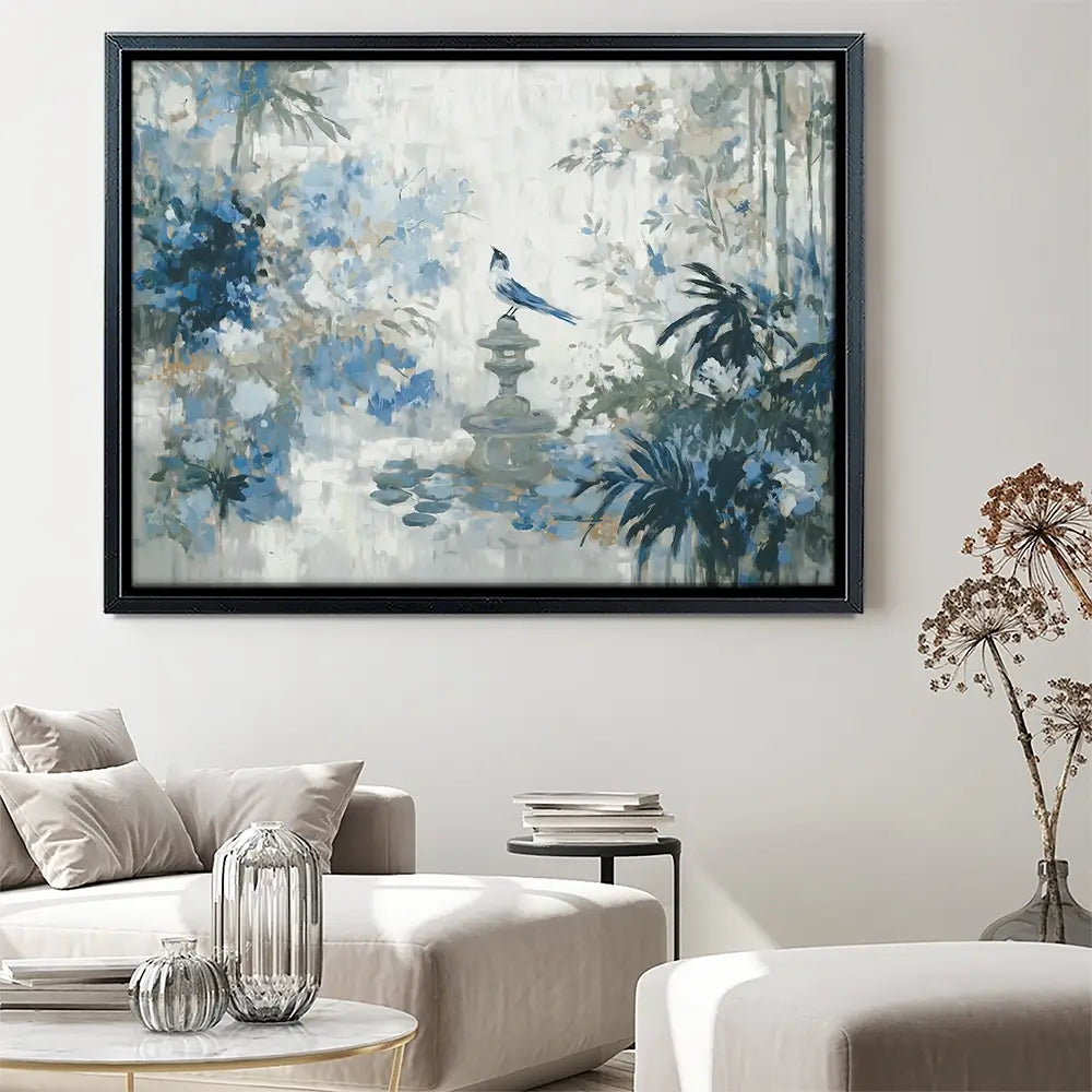 Quiet Garden Pagoda Reverie Canvas Print Quiet Garden Pagoda Reverie Canvas Print wall art product Chromatic Storm Studio