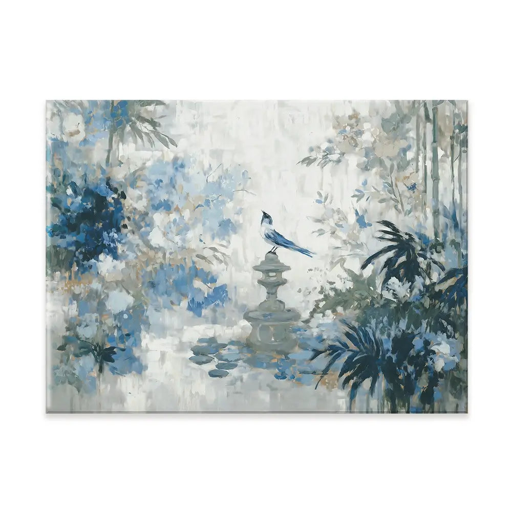 Quiet Garden Pagoda Reverie Canvas Print Quiet Garden Pagoda Reverie Canvas Print wall art product Chromatic Storm Studio
