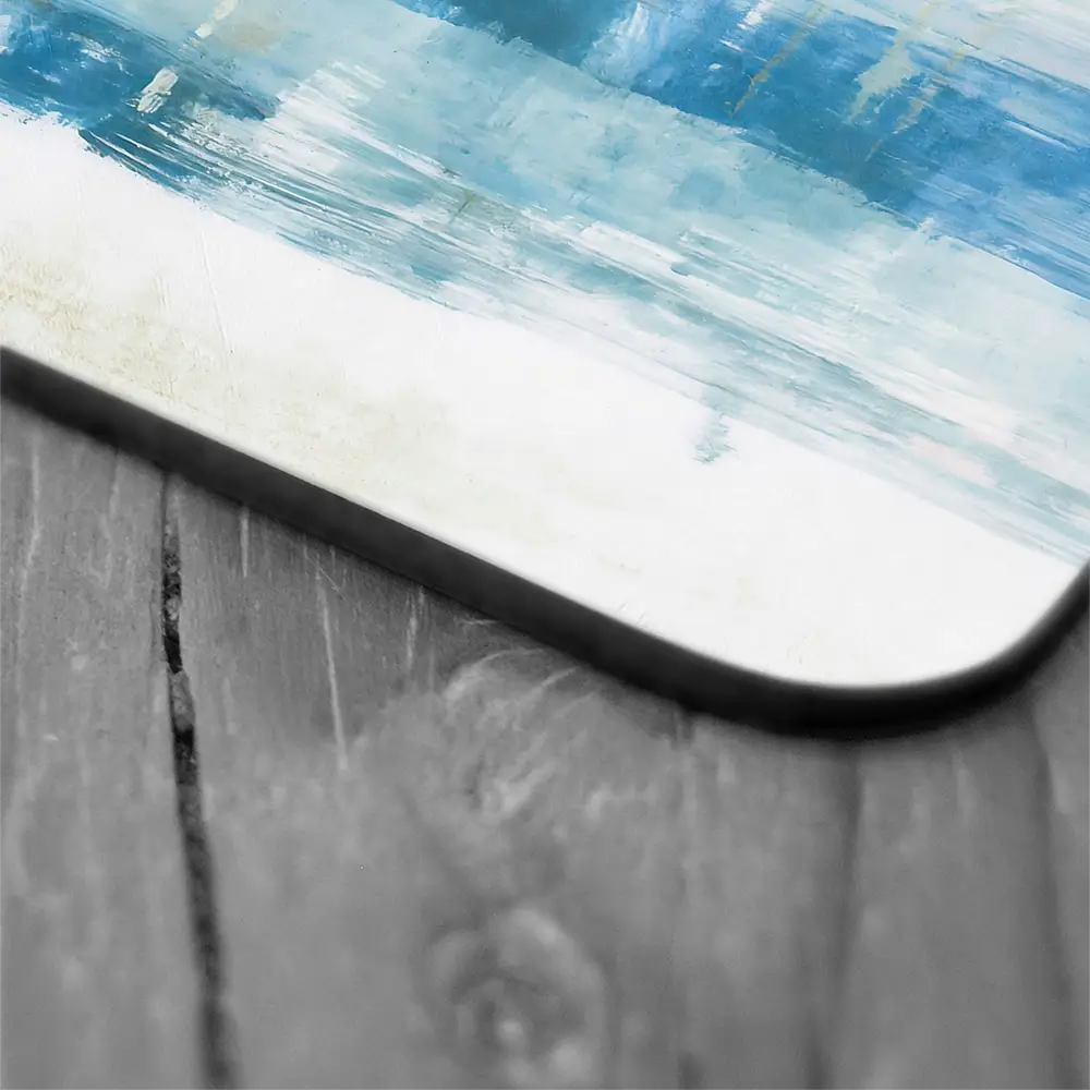 Quiet Lake Tree Reflection Coaster Set Quiet Lake Tree Reflection Coaster Set wall art product Chromatic Storm Studio