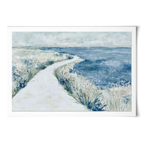 Quiet Shoreline Walk Art Print Quiet Shoreline Walk Art Print wall art product Chromatic Storm Studio