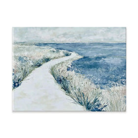 Quiet Shoreline Walk Canvas Print Quiet Shoreline Walk Canvas Print wall art product Chromatic Storm Studio