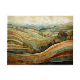 Quilted Autumn Landscape Canvas Print Quilted Autumn Landscape Canvas Print wall art product RileyB - Independent