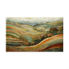 Quilted Autumn Landscape Oversized Canvas Print Quilted Autumn Landscape Oversized Canvas Print wall art product Art Print Shop