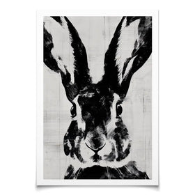 Rabbit Close Gaze Art Print Rabbit Close Gaze Art Print wall art product Chromatic Storm Studio