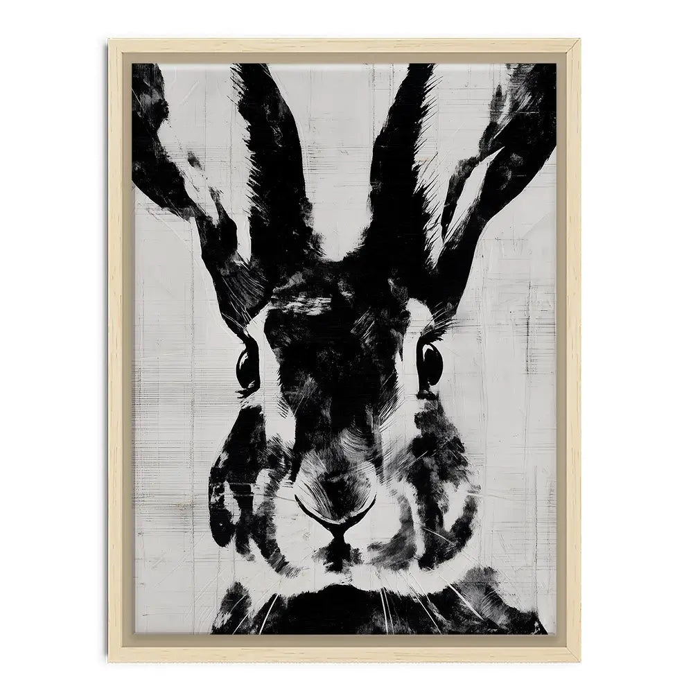 Rabbit Close Gaze Canvas Print Rabbit Close Gaze Canvas Print wall art product Chromatic Storm Studio