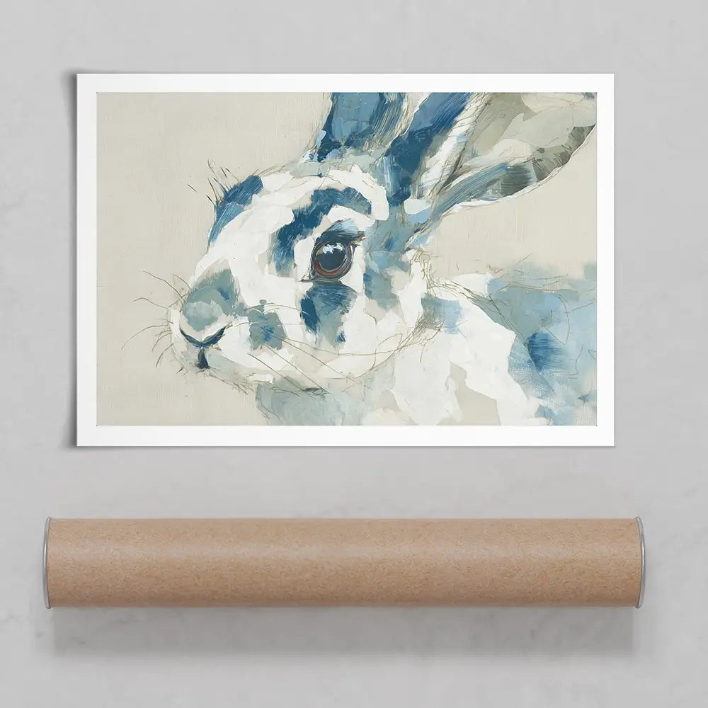 Rabbit Watercolour Portrait Art Print Rabbit Watercolour Portrait Art Print wall art product Chromatic Storm Studio