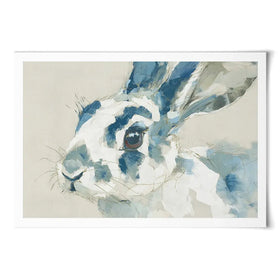 Rabbit Watercolour Portrait Art Print Rabbit Watercolour Portrait Art Print wall art product Chromatic Storm Studio