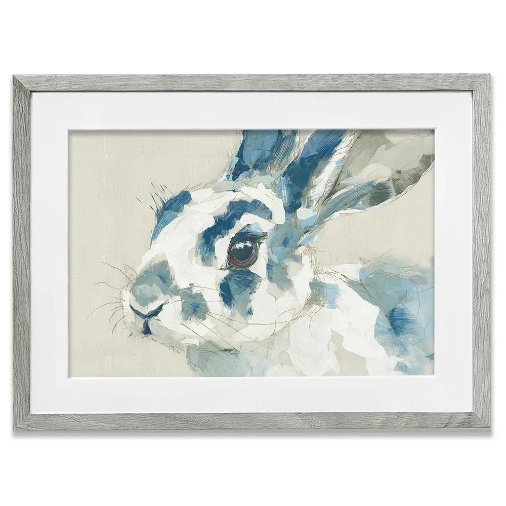 Rabbit Watercolour Portrait Framed Art Print Rabbit Watercolour Portrait Framed Art Print wall art product Chromatic Storm Studio