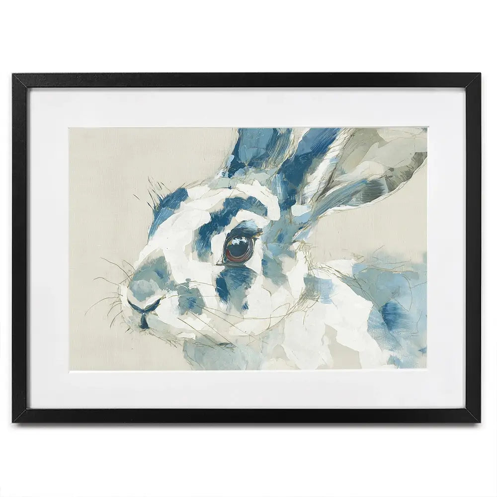 Rabbit Watercolour Portrait Framed Art Print Rabbit Watercolour Portrait Framed Art Print wall art product Chromatic Storm Studio