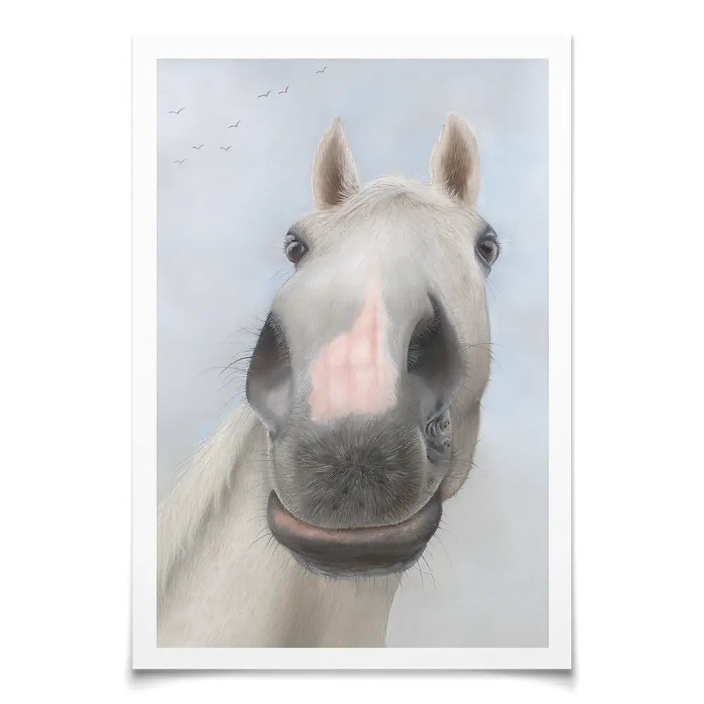 Racehorse Desert Orchid Art Print Racehorse Desert Orchid Art Print wall art product Georgie Turner
