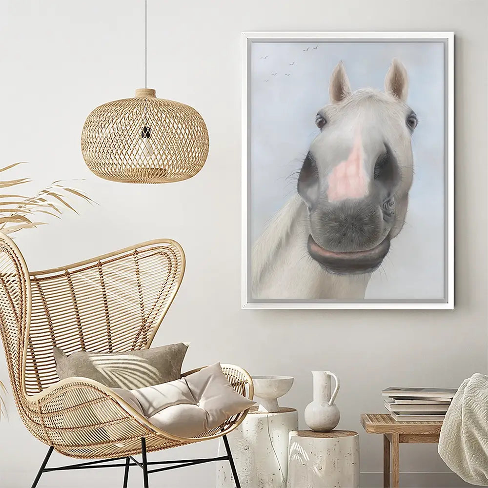 Racehorse Desert Orchid Canvas Print Racehorse Desert Orchid Canvas Print wall art product Georgie Turner
