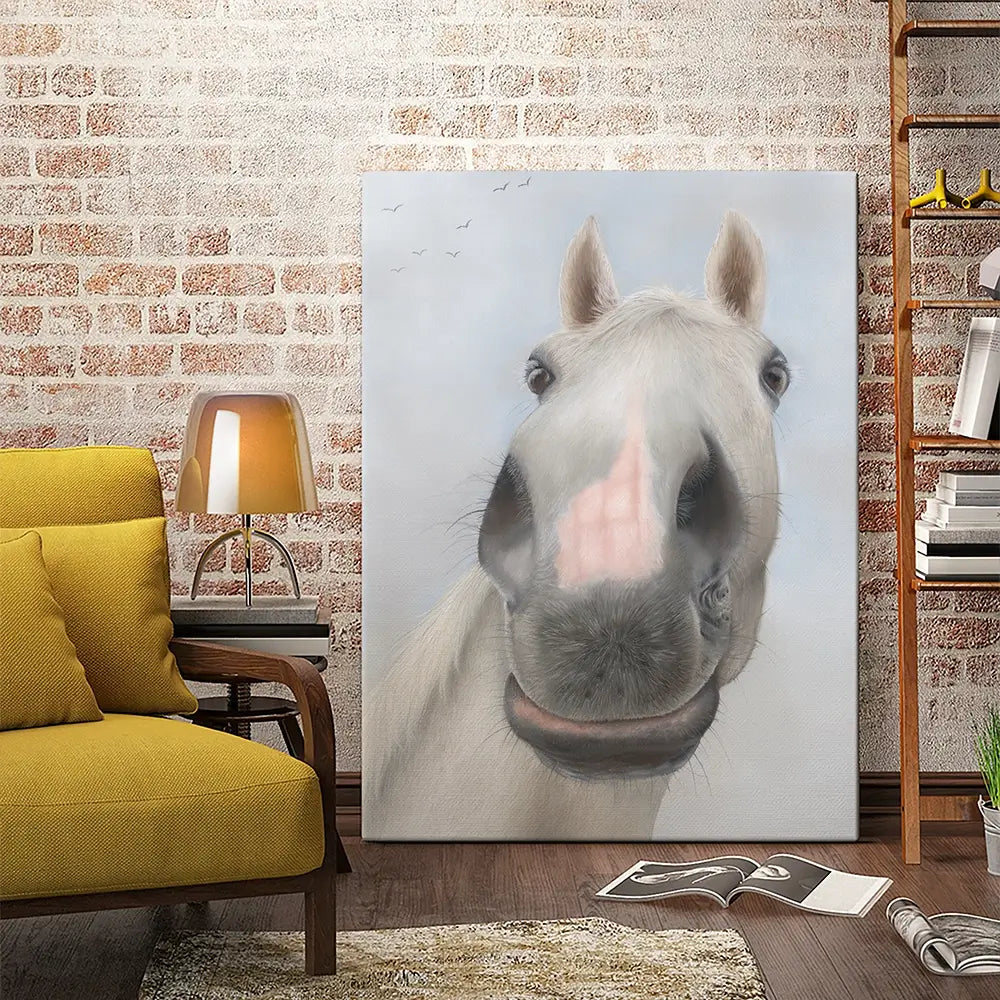 Racehorse Desert Orchid Canvas Print Racehorse Desert Orchid Canvas Print wall art product Georgie Turner