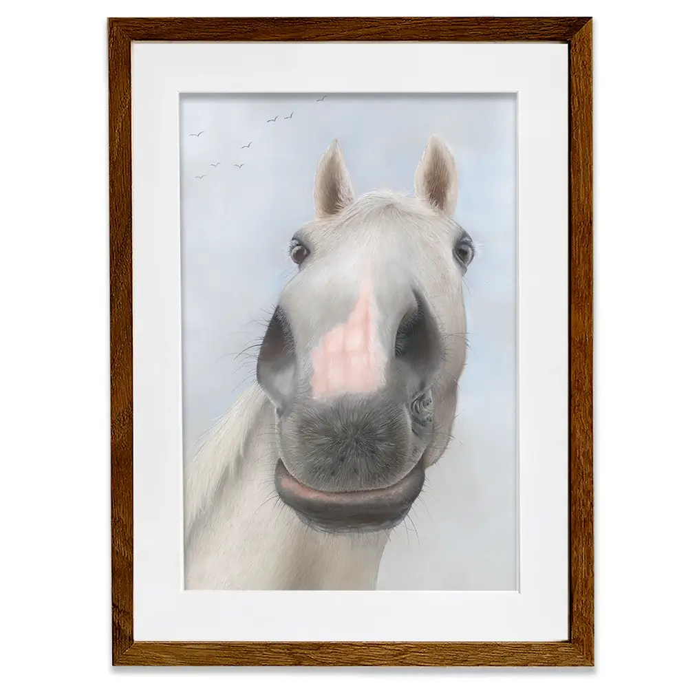 Racehorse Desert Orchid Framed Art Print Racehorse Desert Orchid Framed Art Print wall art product Georgie Turner