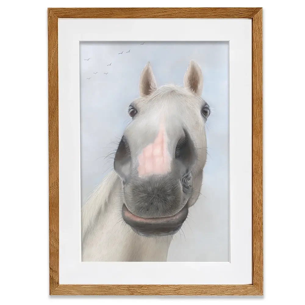 Racehorse Desert Orchid Framed Art Print Racehorse Desert Orchid Framed Art Print wall art product Georgie Turner