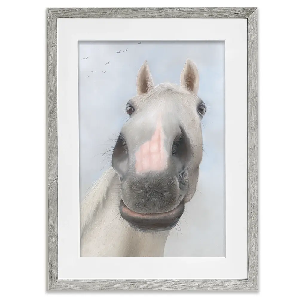 Racehorse Desert Orchid Framed Art Print Racehorse Desert Orchid Framed Art Print wall art product Georgie Turner