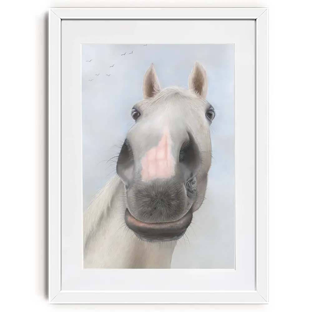 Racehorse Desert Orchid Framed Art Print Racehorse Desert Orchid Framed Art Print wall art product Georgie Turner
