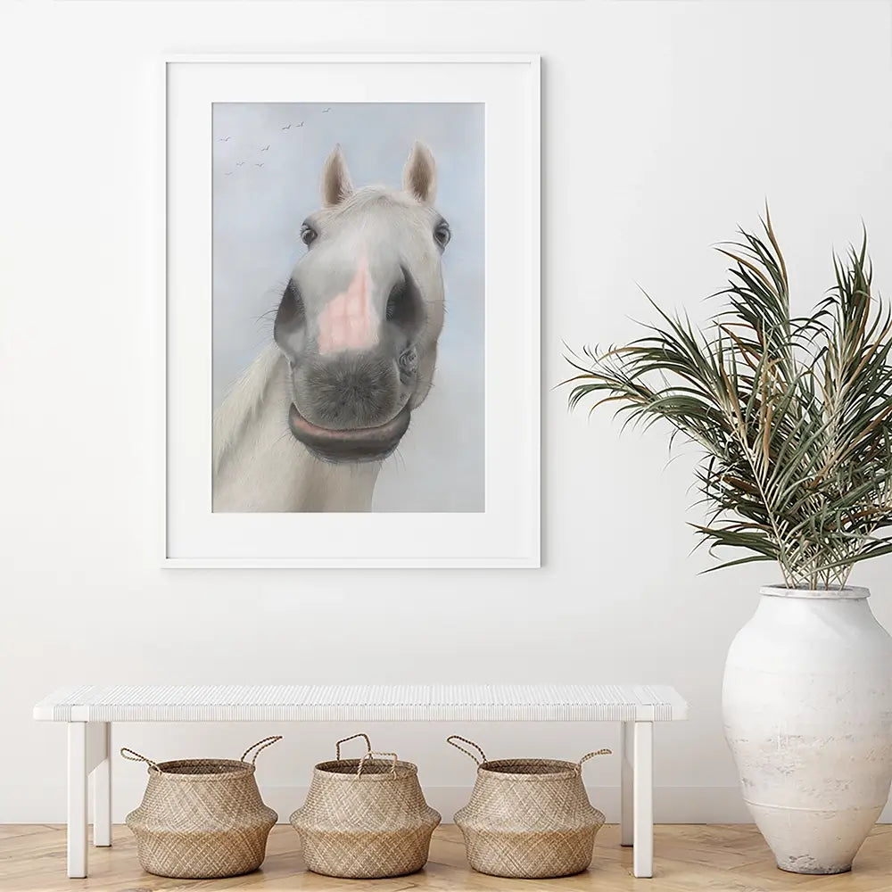 Racehorse Desert Orchid Framed Art Print Racehorse Desert Orchid Framed Art Print wall art product Georgie Turner