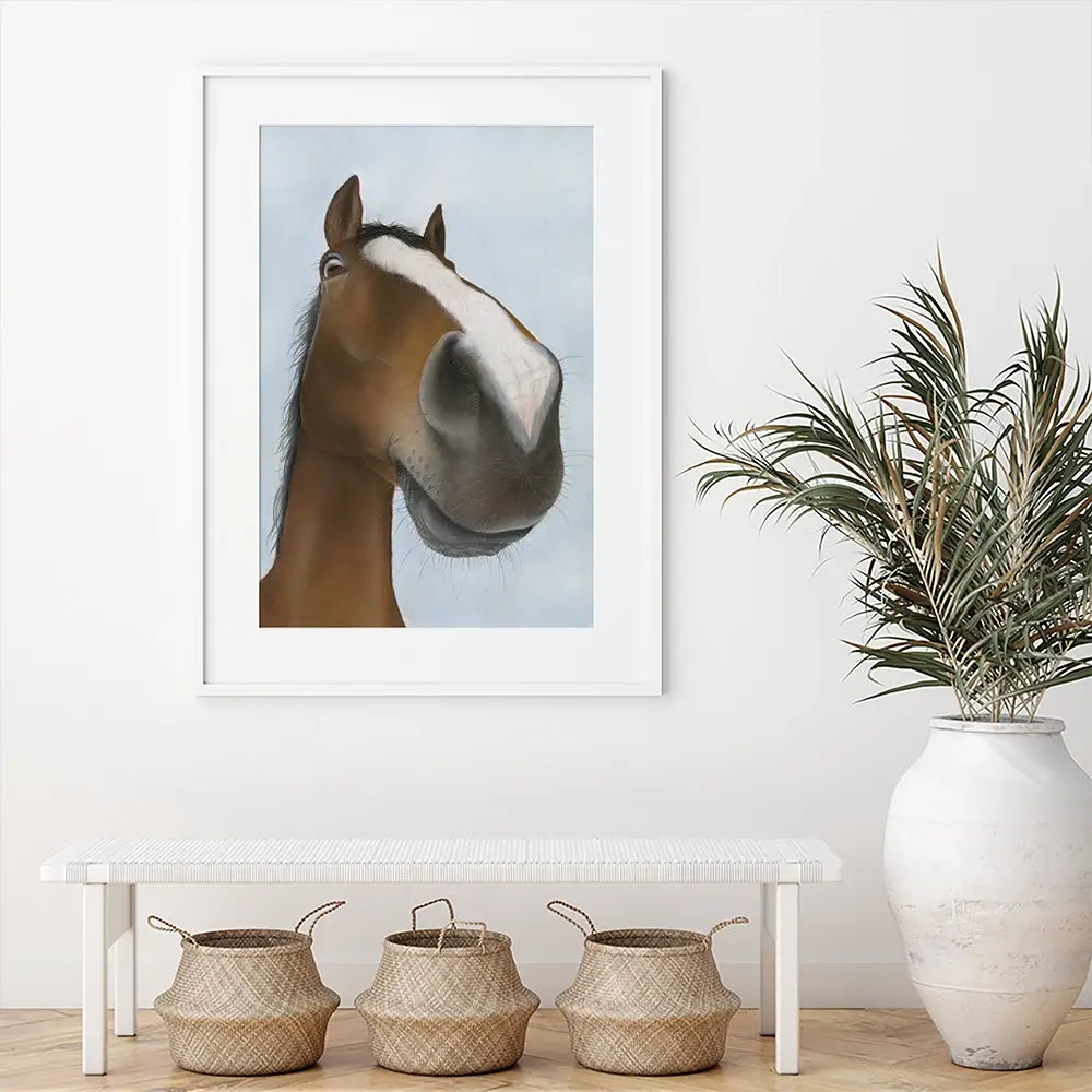 Racehorse Kauto Star Framed Art Print Racehorse Kauto Star Framed Art Print wall art product Georgie Turner