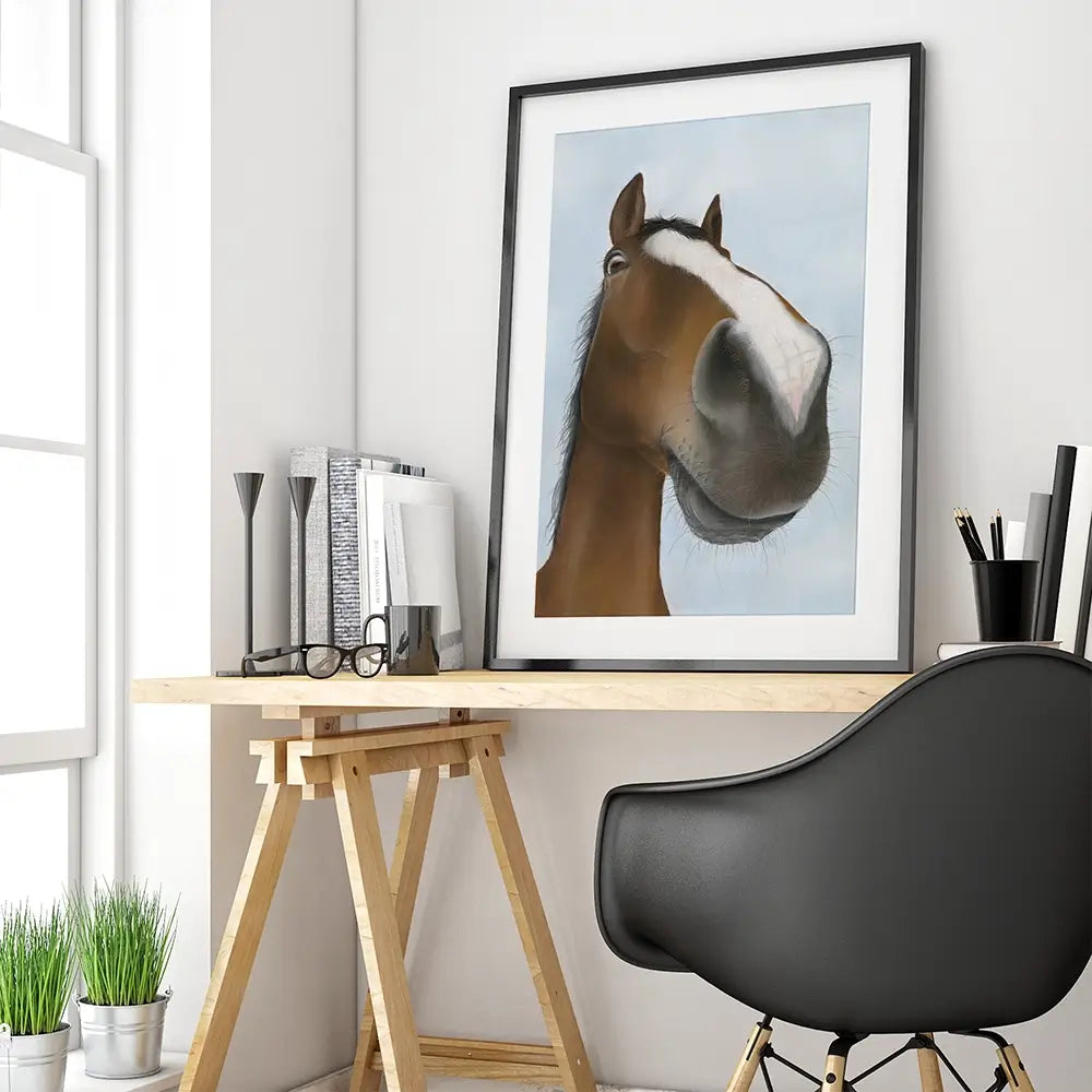 Racehorse Kauto Star Framed Art Print Racehorse Kauto Star Framed Art Print wall art product Georgie Turner