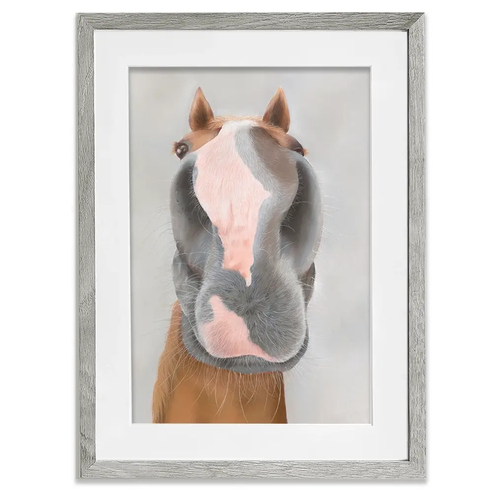 Racehorse Native River Framed Art Print Racehorse Native River Framed Art Print wall art product Georgie Turner