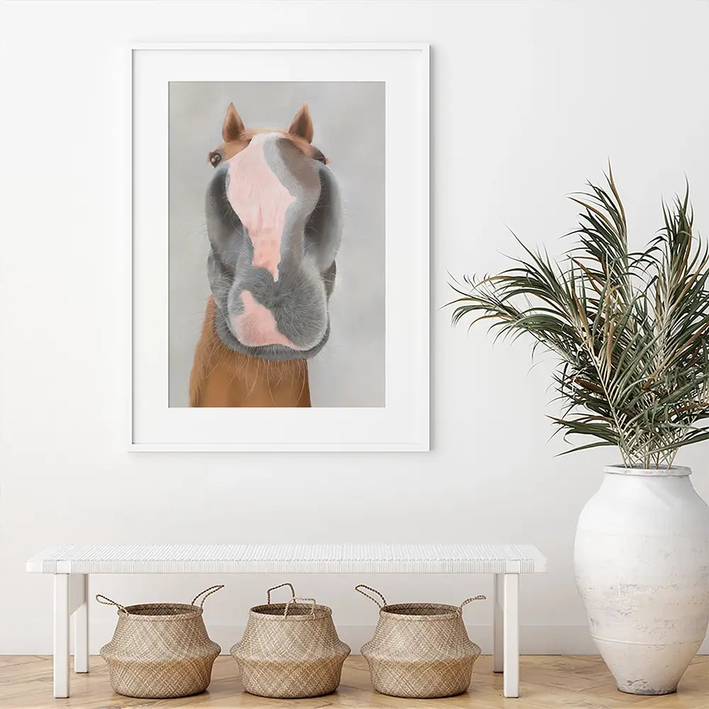 Racehorse Native River Framed Art Print Racehorse Native River Framed Art Print wall art product Georgie Turner