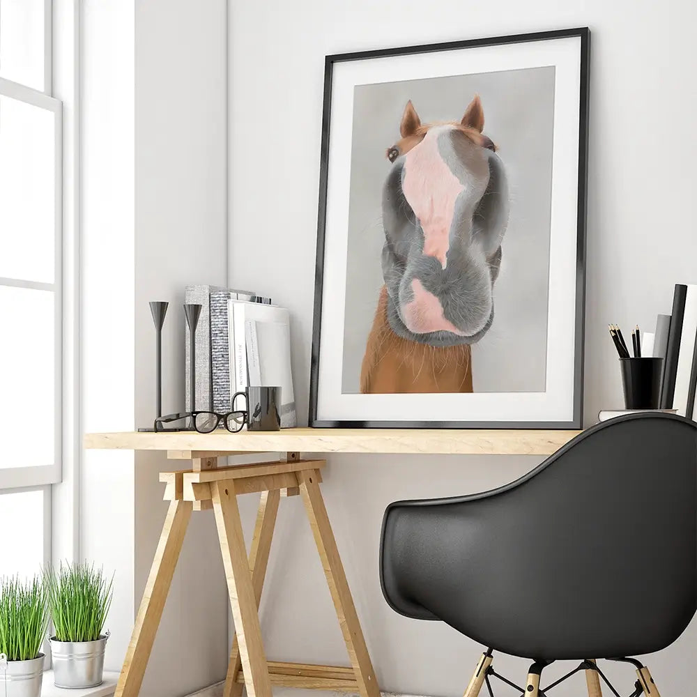 Racehorse Native River Framed Art Print Racehorse Native River Framed Art Print wall art product Georgie Turner