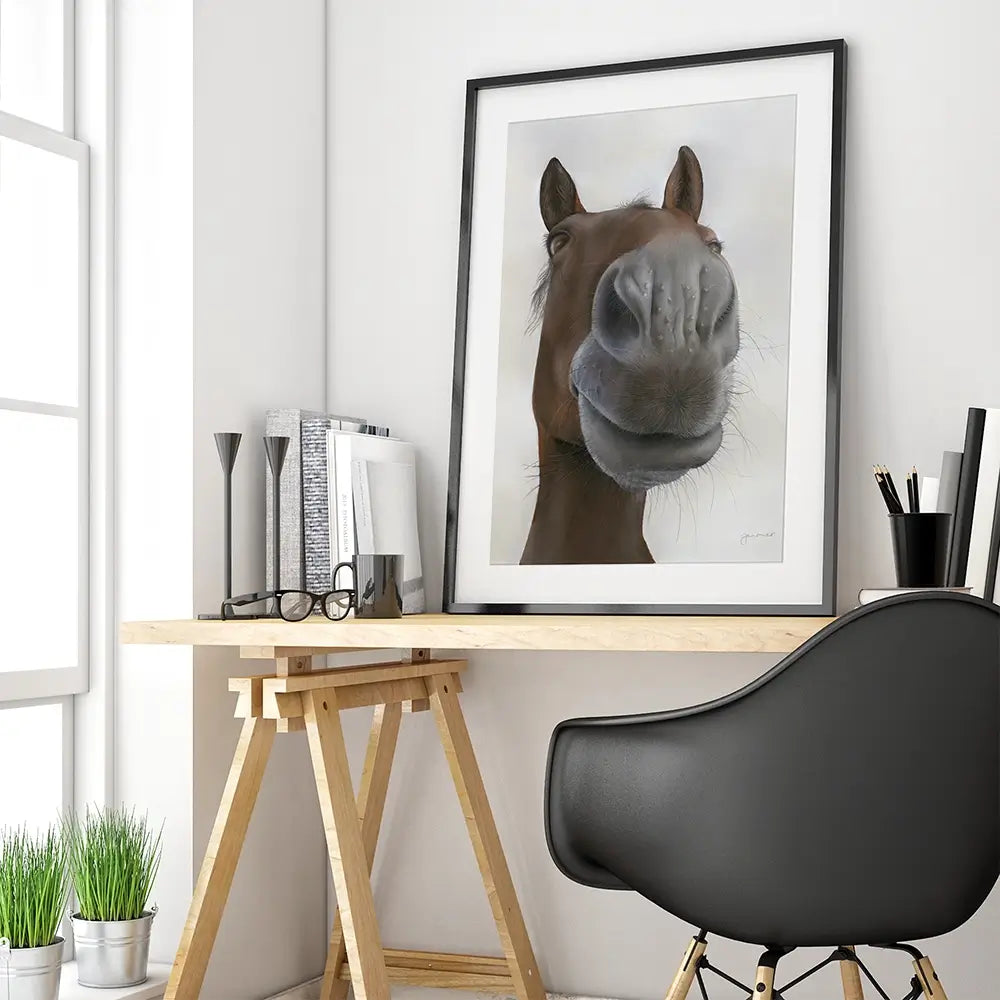 Racehorse Sprinter Sacre Framed Art Print Racehorse Sprinter Sacre Framed Art Print wall art product Georgie Turner