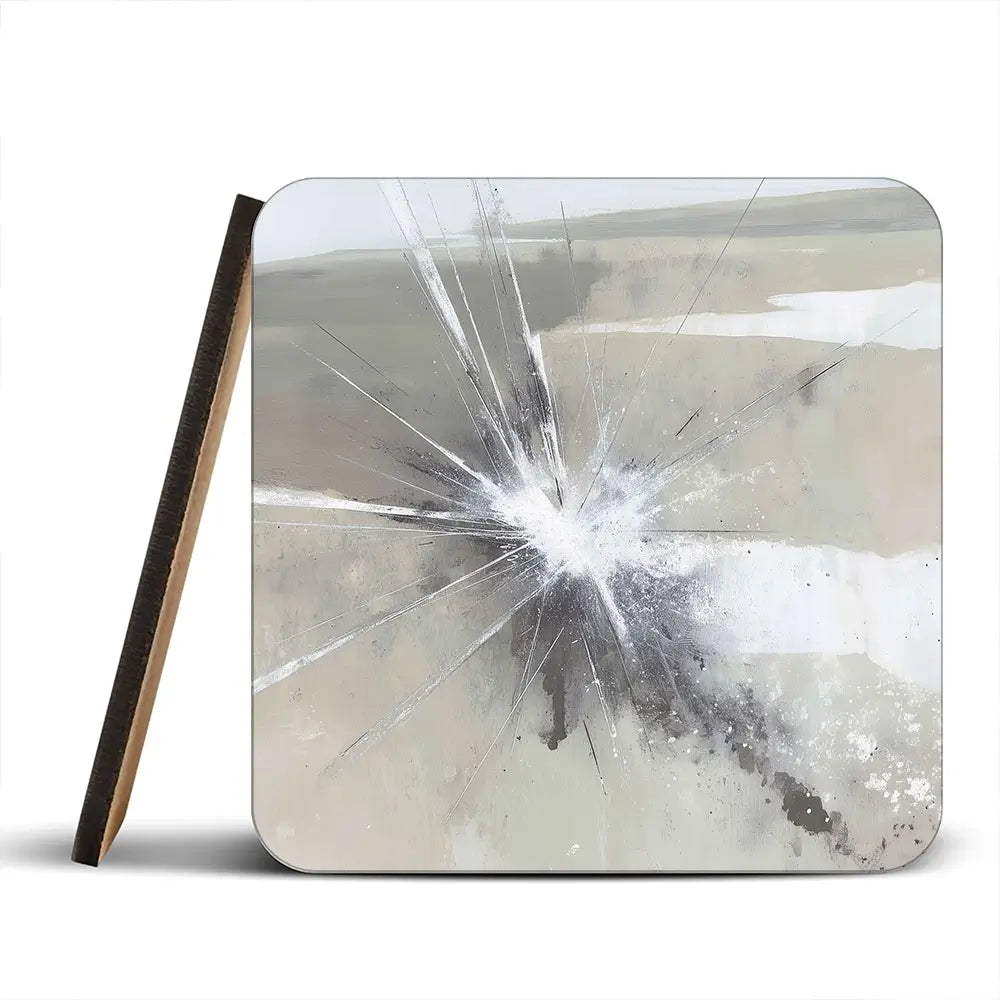 Radiant Burst Abstract Coaster Set Radiant Burst Abstract Coaster Set wall art product Chromatic Storm Studio