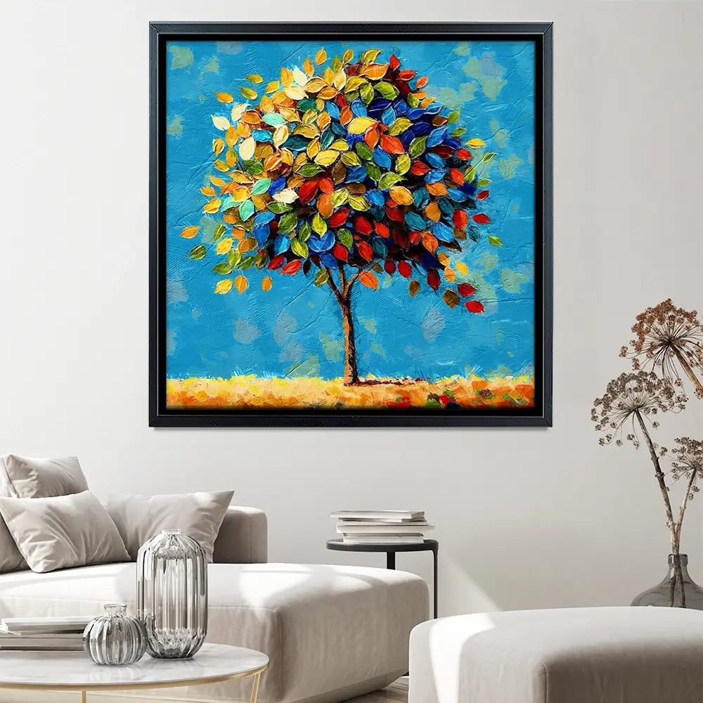 Radiant Growth Square Canvas Print Radiant Growth Square Canvas Print wall art product Art Print Shop
