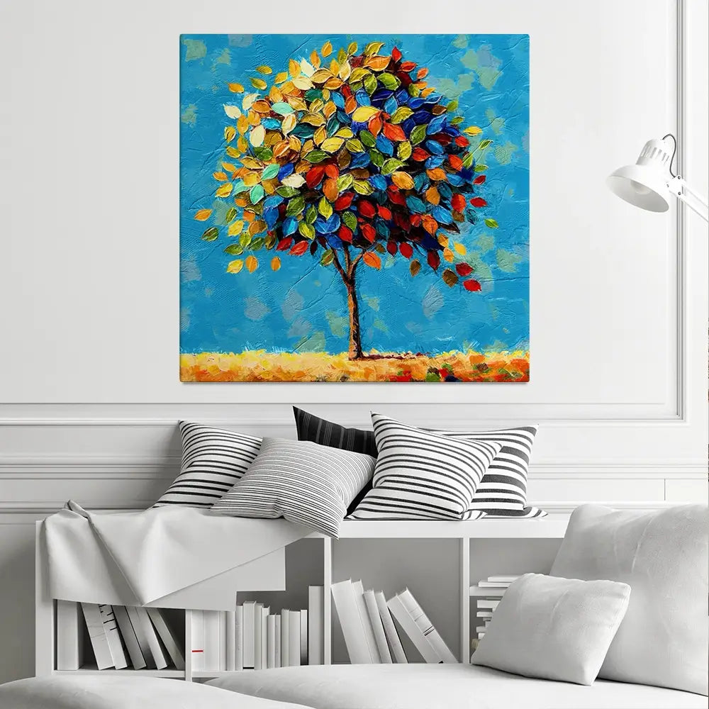 Radiant Growth Square Canvas Print Radiant Growth Square Canvas Print wall art product Art Print Shop