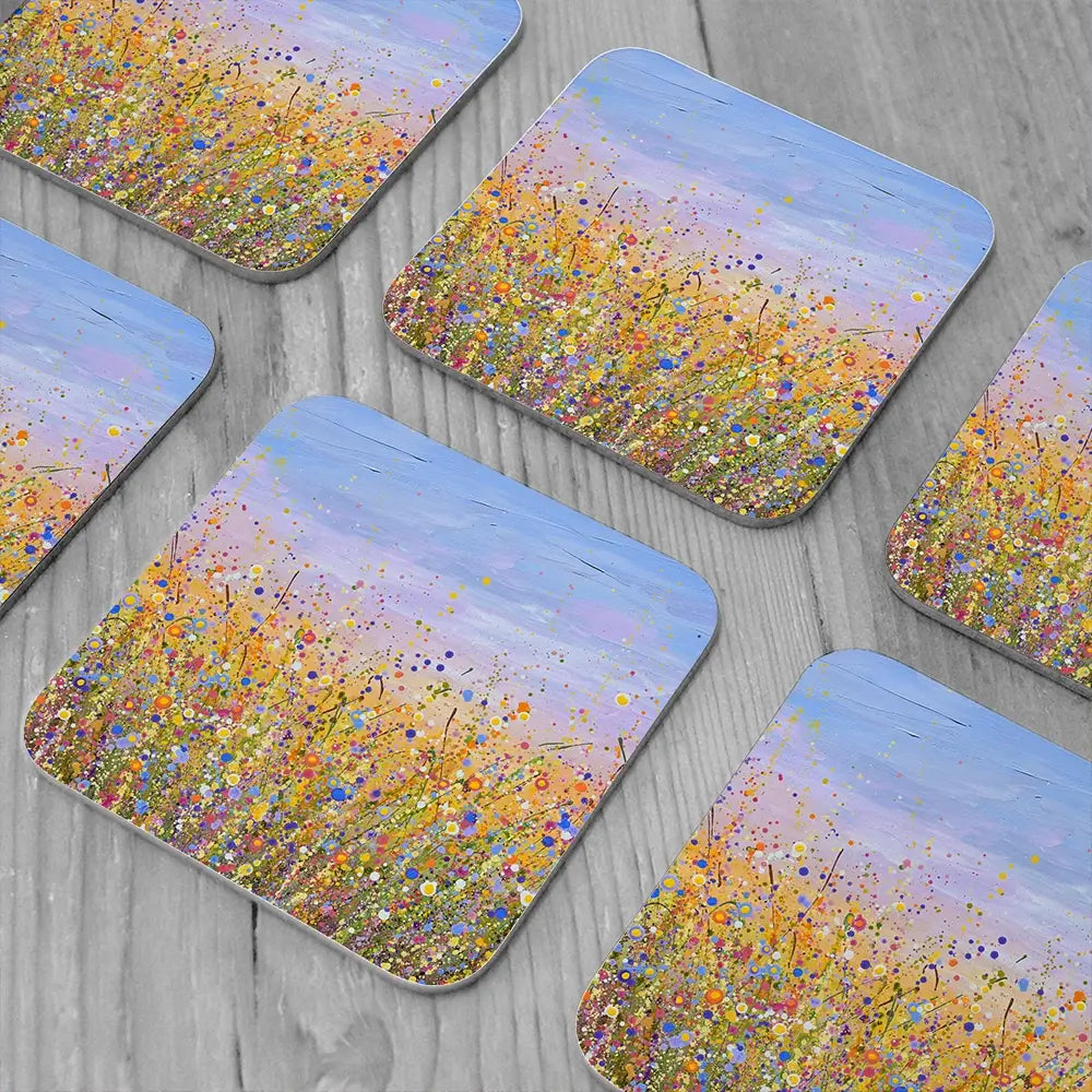 Radiant Meadow Coaster Set Radiant Meadow Coaster Set wall art product Olga Tkachyk