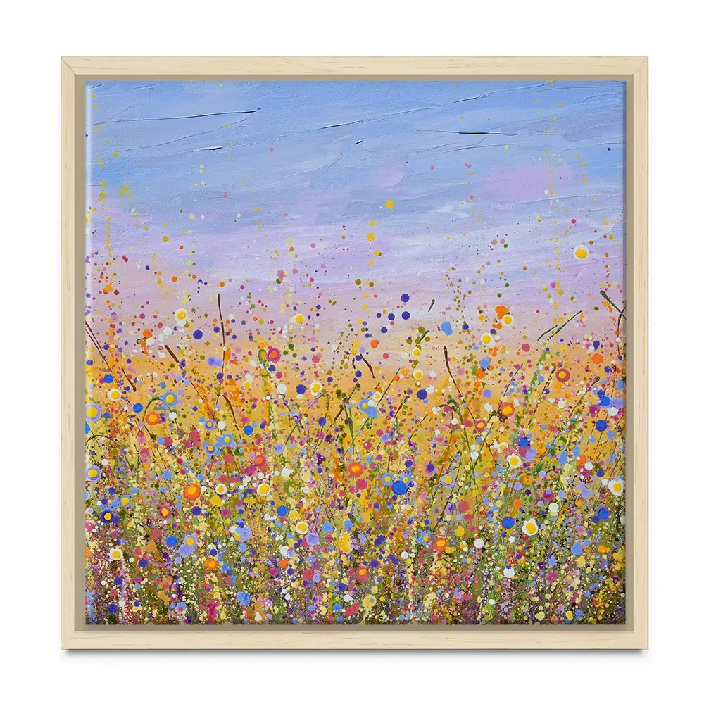 Radiant Meadow Square Canvas Print Radiant Meadow Square Canvas Print wall art product Olga Tkachyk