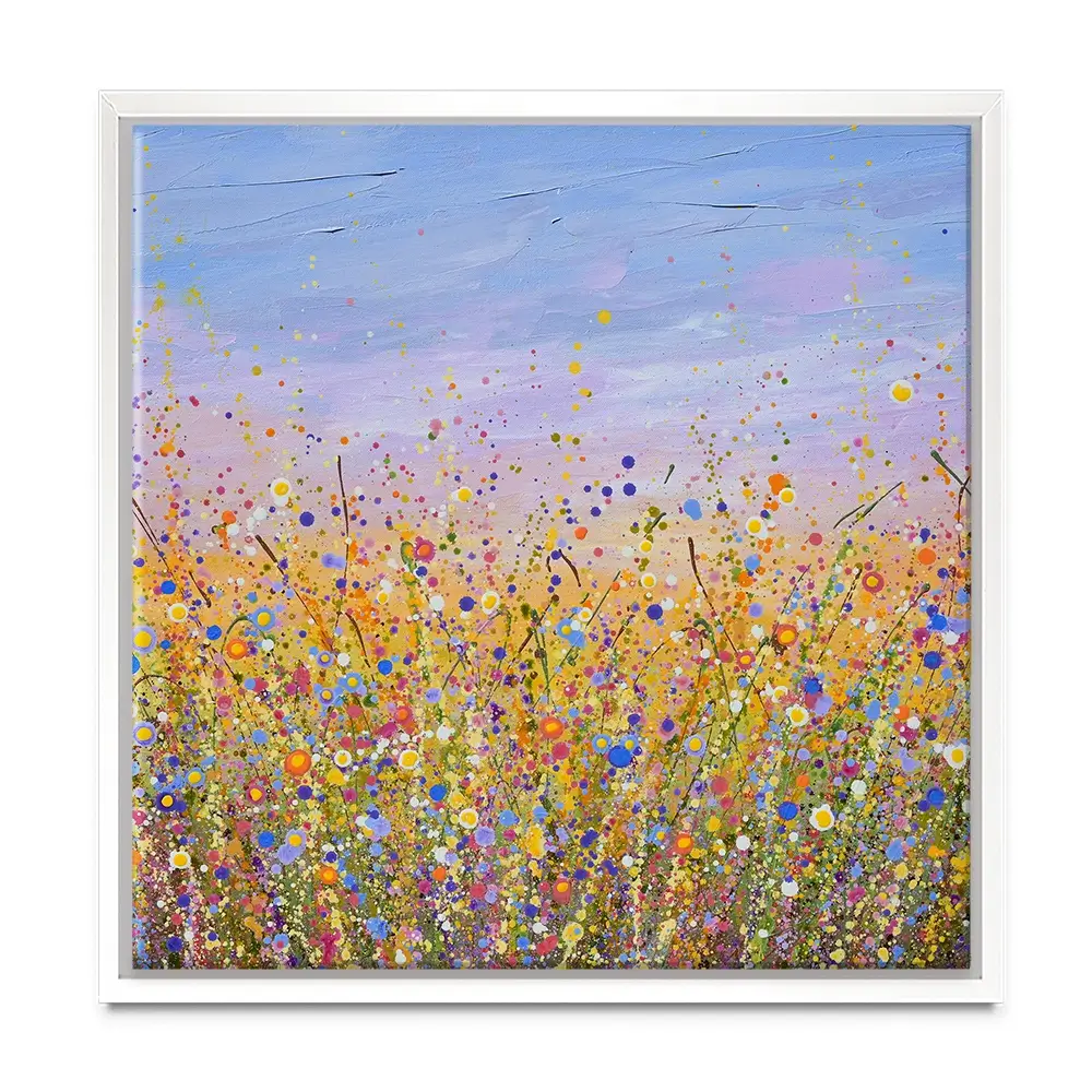 Radiant Meadow Square Canvas Print Radiant Meadow Square Canvas Print wall art product Olga Tkachyk