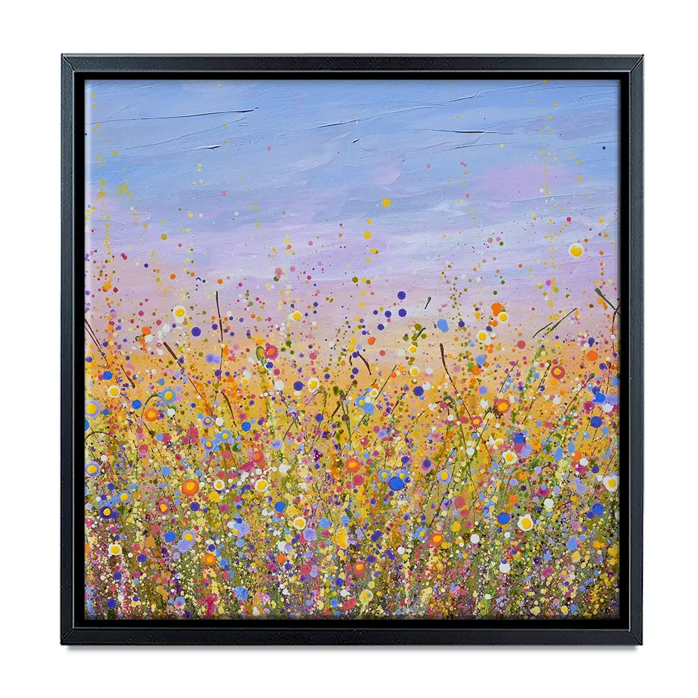 Radiant Meadow Square Canvas Print Radiant Meadow Square Canvas Print wall art product Olga Tkachyk