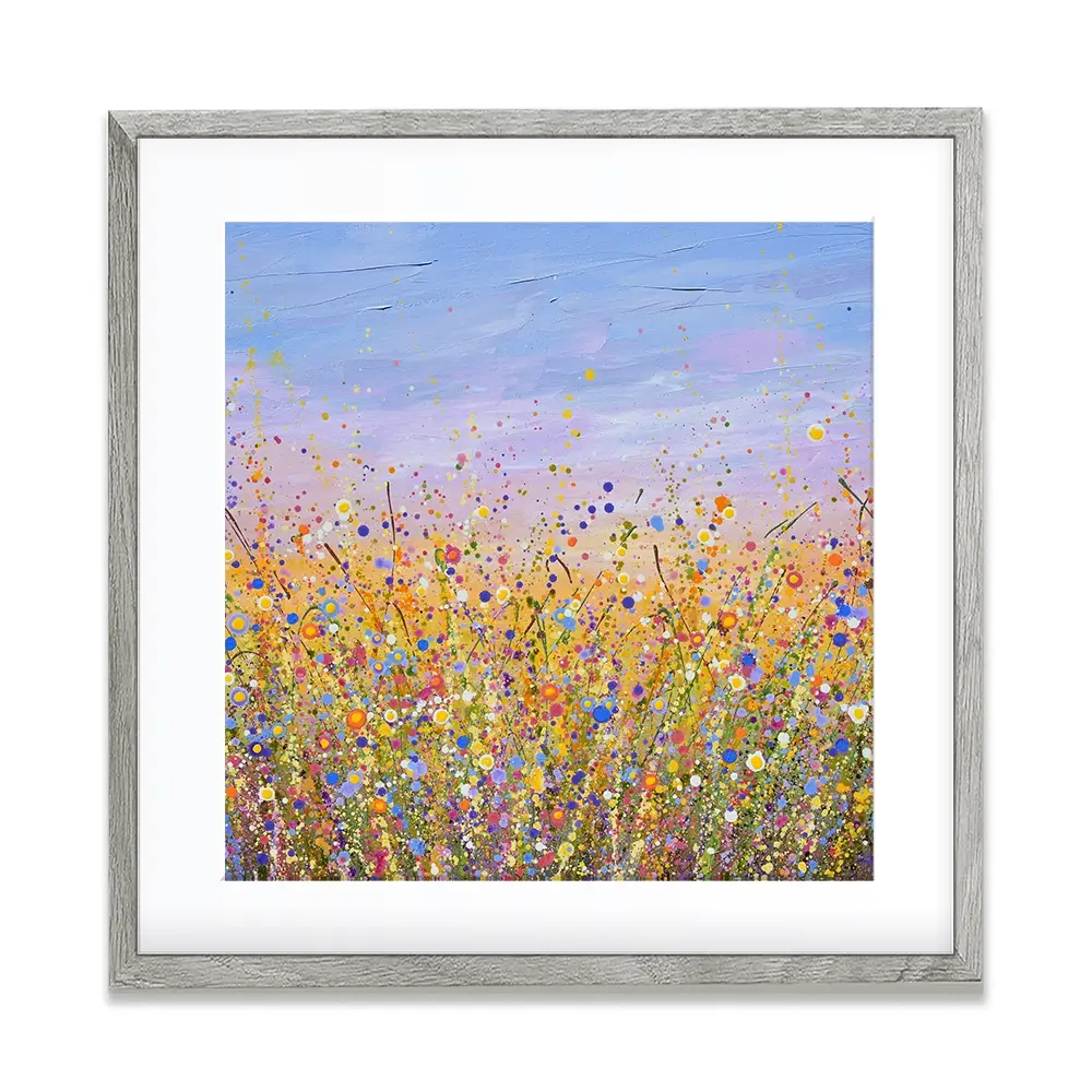 Radiant Meadow Square Framed Art Print Radiant Meadow Square Framed Art Print wall art product Art Print Shop