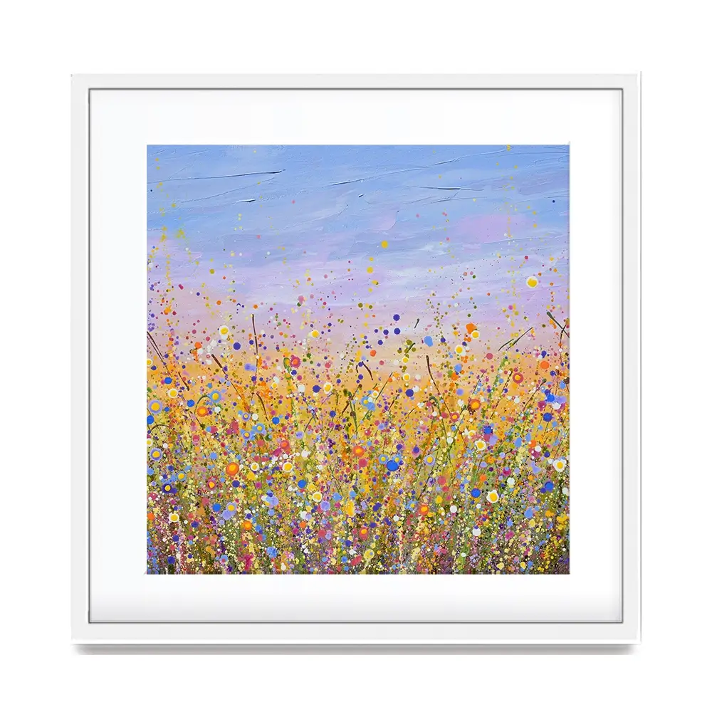 Radiant Meadow Square Framed Art Print Radiant Meadow Square Framed Art Print wall art product Art Print Shop