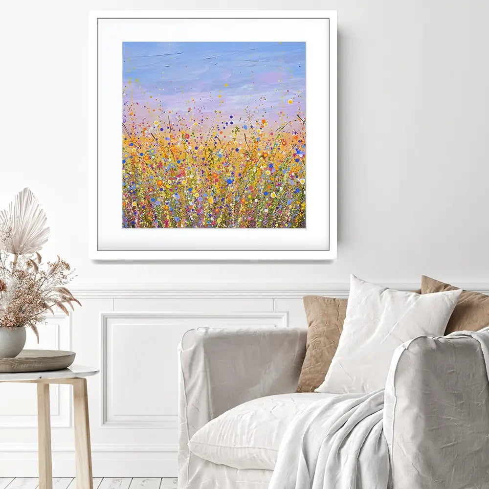 Radiant Meadow Square Framed Art Print Radiant Meadow Square Framed Art Print wall art product Art Print Shop