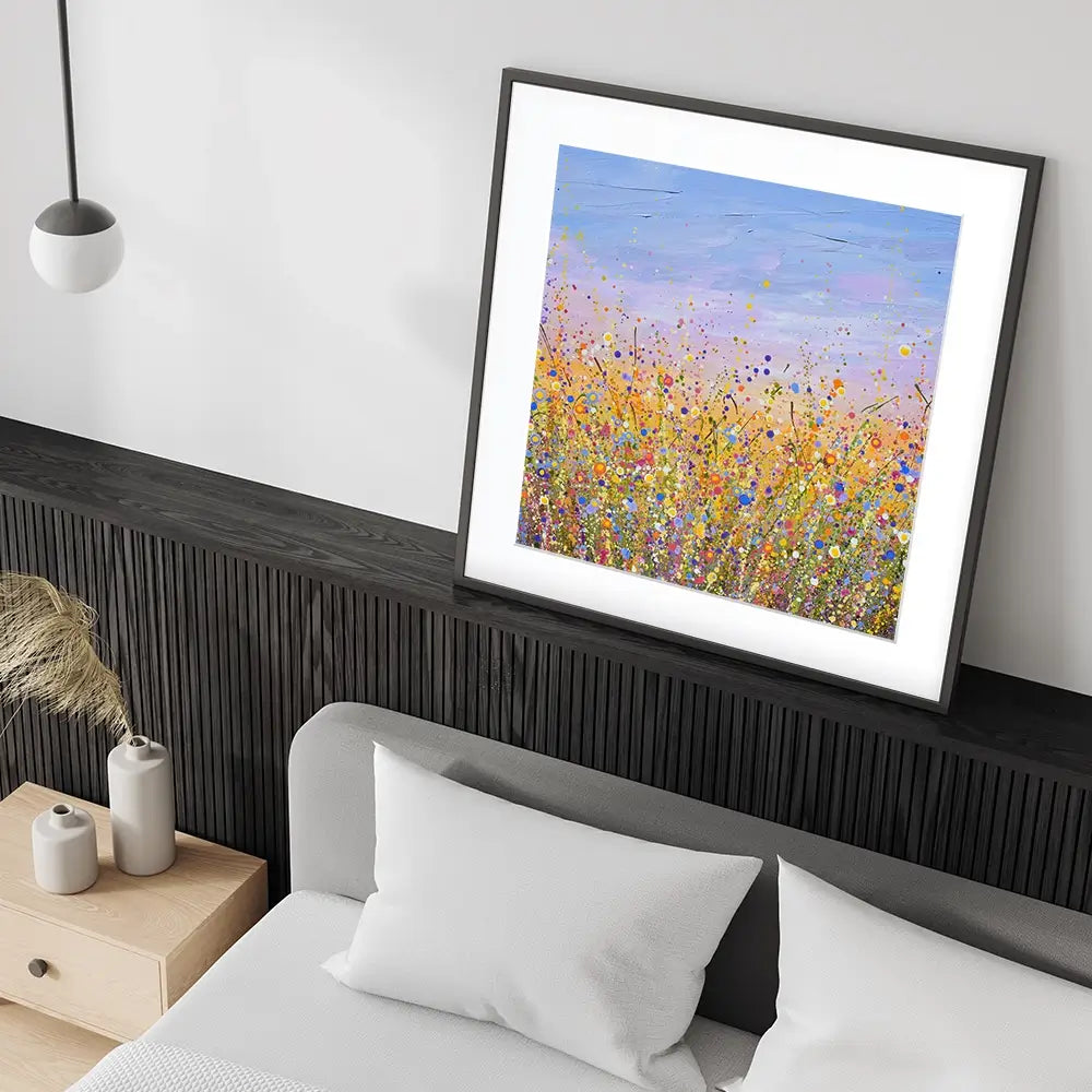 Radiant Meadow Square Framed Art Print Radiant Meadow Square Framed Art Print wall art product Art Print Shop
