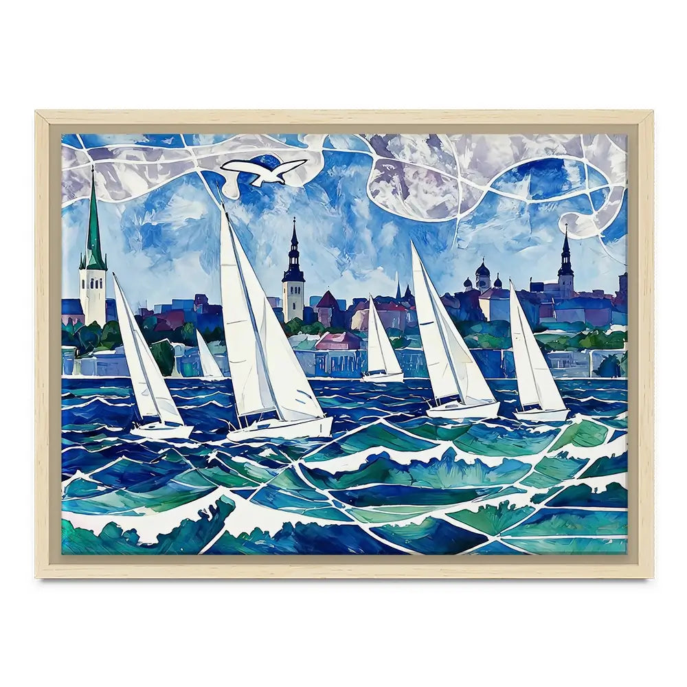 Raging Regatta Canvas Print Raging Regatta Canvas Print wall art product David Alexander Elder
