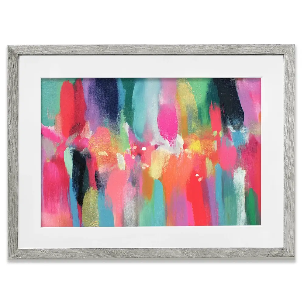 Rain Curtain Framed Art Print Rain Curtain Framed Art Print wall art product Chromatic Storm Studio