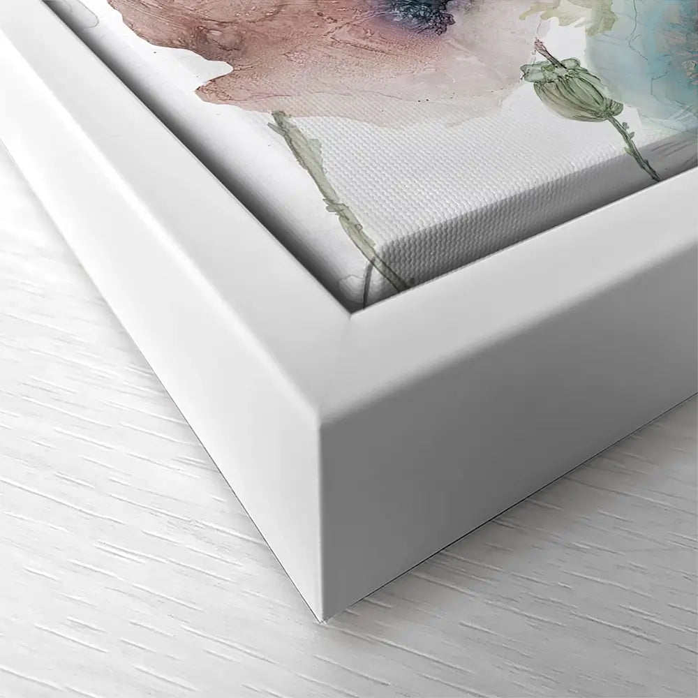 Rain Drenched Poppies Square Canvas Print Rain Drenched Poppies Square Canvas Print wall art product Carol Robinson