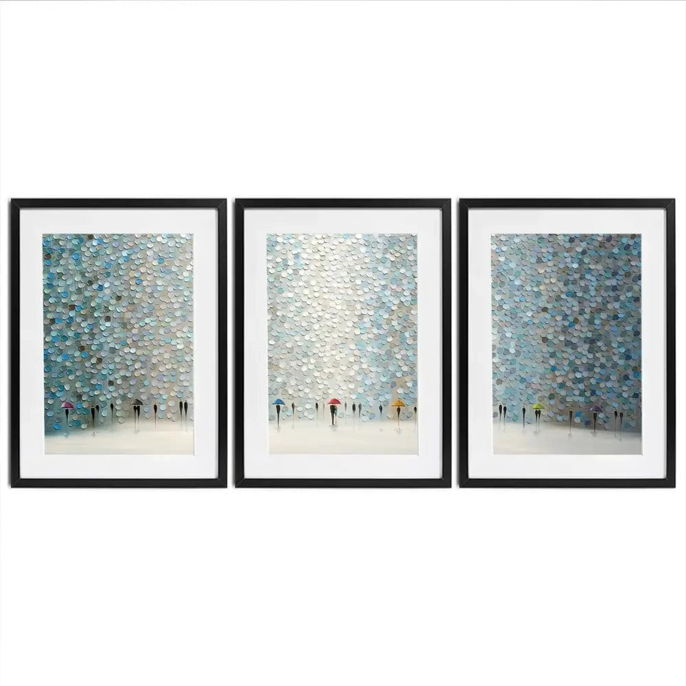 Rain Symphony Framed Art Print Trio Rain Symphony Framed Art Print Trio wall art product Ekaterina Ermilkina