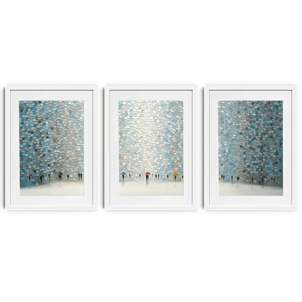 Rain Symphony Framed Art Print Trio Rain Symphony Framed Art Print Trio wall art product Ekaterina Ermilkina