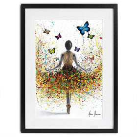 Rainbow Butterfly Ballerina Framed Art Print Rainbow Butterfly Ballerina Framed Art Print wall art product Ashvin Harrison
