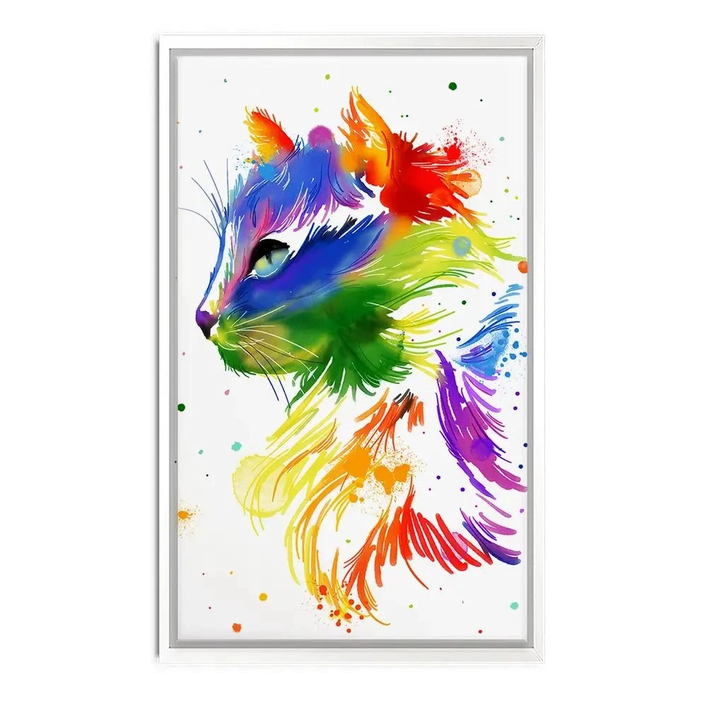 Rainbow Cat Canvas Print Rainbow Cat Canvas Print wall art product AnSuArt / Shutterstock