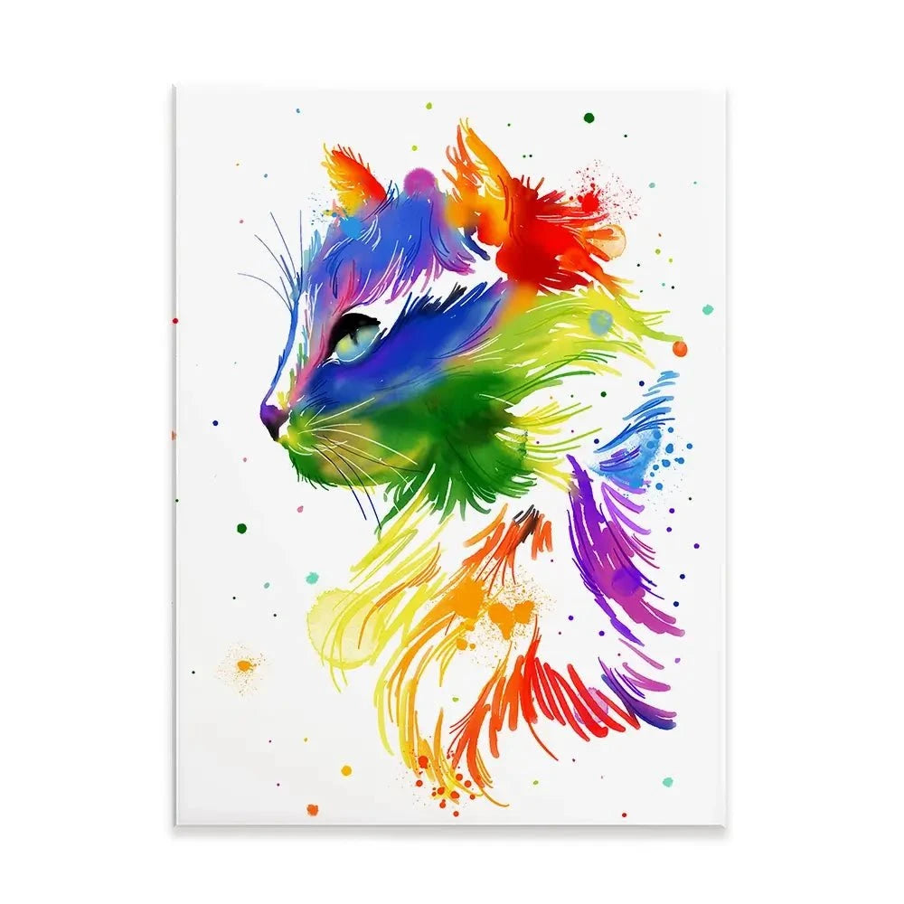 Rainbow Cat Canvas Print Rainbow Cat Canvas Print wall art product AnSuArt / Shutterstock