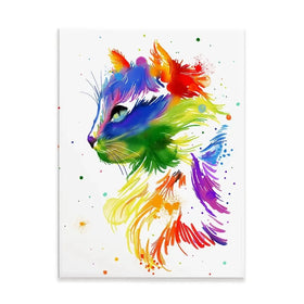 Rainbow Cat Canvas Print Rainbow Cat Canvas Print wall art product AnSuArt / Shutterstock