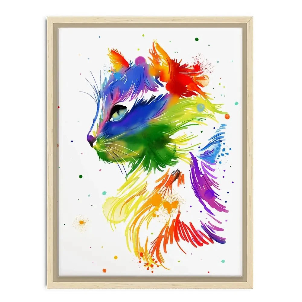 Rainbow Cat Canvas Print Rainbow Cat Canvas Print wall art product AnSuArt / Shutterstock