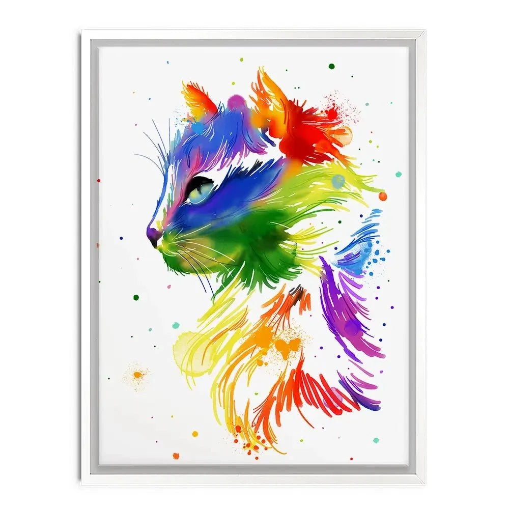 Rainbow Cat Canvas Print Rainbow Cat Canvas Print wall art product AnSuArt / Shutterstock