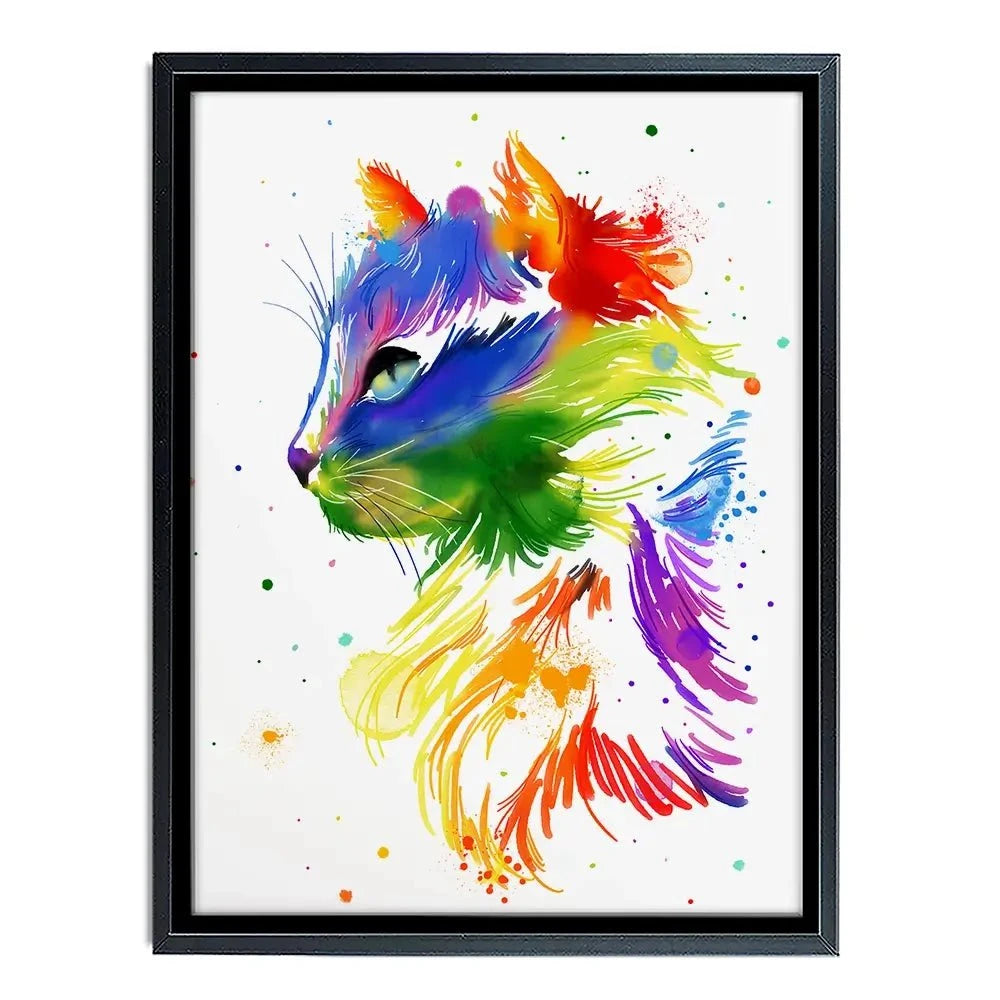 Rainbow Cat Canvas Print Rainbow Cat Canvas Print wall art product AnSuArt / Shutterstock